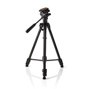 Nedis TPOD4200BK - Stativ | max. 3 kg | 60 - 165cm | 3 Segmenty | Náklon & Natočení | ABS / Hliník | Černá