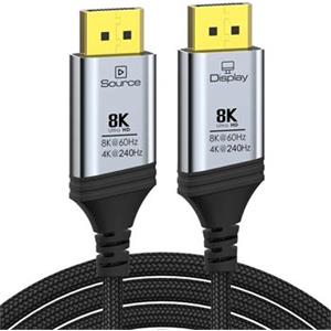 PremiumCord 8K Optický DisplayPort 1.4 přípojný kabel M/M, zlacené zastříknuté konektory, 25m