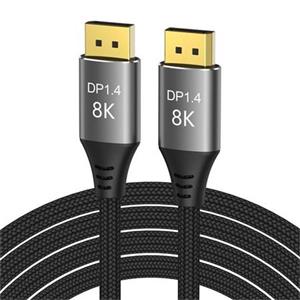 PremiumCord DisplayPort 1.4 přípojný kabel 32,4Gbit/s, rozlišení 8K, kovové a zlacené konektory, 7,5m
