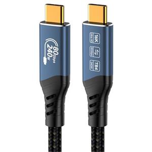 PremiumCord USB4™ Version2.0 80Gbps 16K@60Hz 240W Thunderbolt 3 a 4 kabel 0,8m