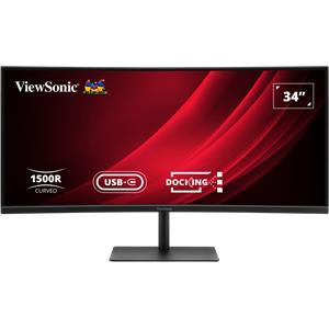 Viewsonic VG3419C-2 34" zakřivený VA/3440x1440@120Hz/3,5ms/300cd/HDMI/DP/USB/USB-C/RJ45/Repro/HAS/VESA
